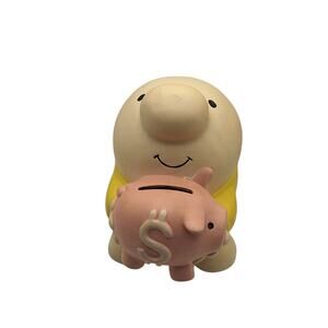 Earthenware Ziggy Piggy Bank Vintage 6.5 In. 1981 No Stopper Tom Wilson READ